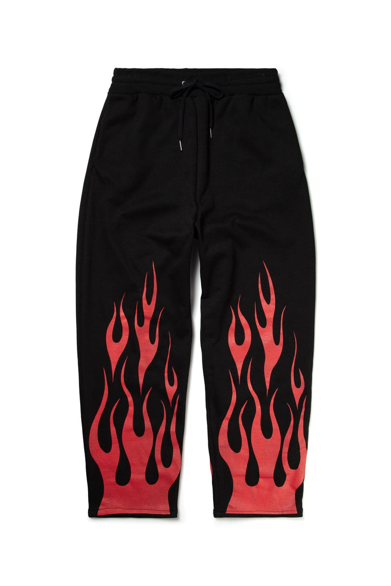 Flame Sweatpants White and Black Flames fire sweats white black custom  customize flame Sweats cute Sweats trendy comfy gift 
