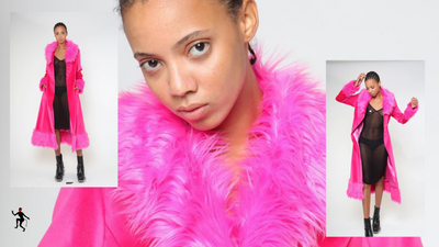 5 Ways to Style a 90’s inspired Fuchsia Fur Trimmed Coat