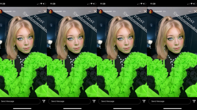 Becky Hill IN OUR NEON GREEN POISON IVY COAT