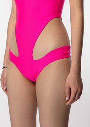 Pink Cut Out Swimsuit